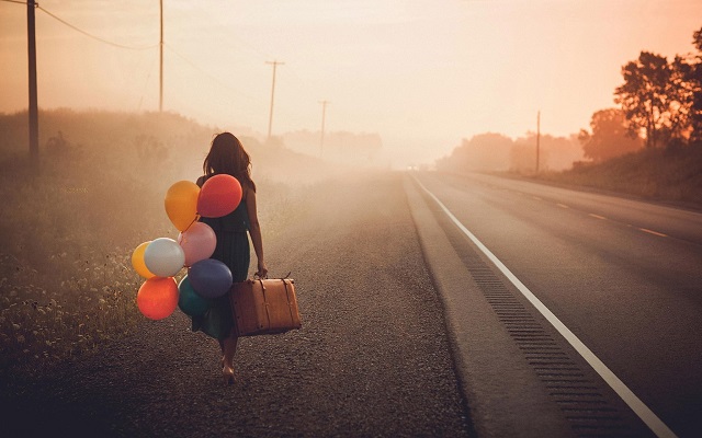 girl suitcase
